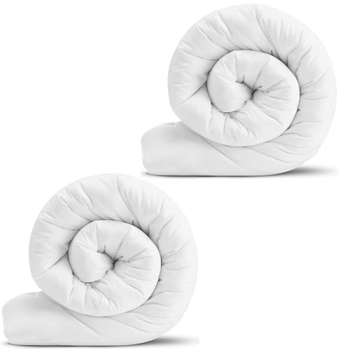 Hafaa Double Duvet 10.5 Tog (2 Pack) Anti Allergy Duvets All Year Roud Hollowfibre Filling Thick and Warm Duvet Double - UK Made Quilts