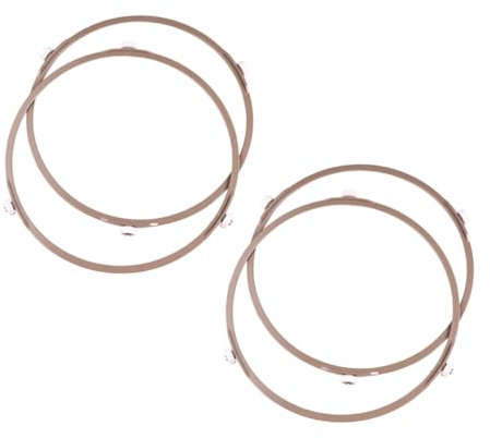 ULTECHNOVO 4pcs Microwave Turntable Plate Rack Holders Support Microwave Wheel Rings High-Temperature Resistant
