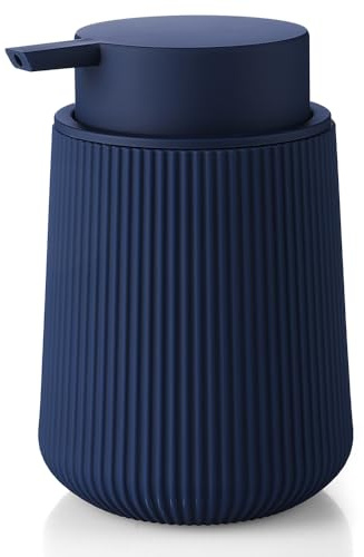 YAUKPH Striped Liquid Hand Soap Dispenser Navy Blue