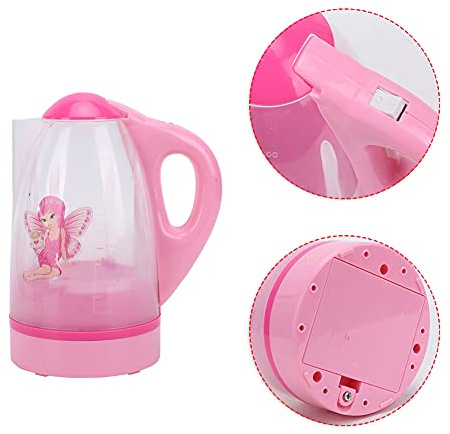 Yctze Jouet de Bouilloire électrique, Mini Jouet d'appareil de Cuisine pour Enfants de Simulation Sûr, en Plastique Léger, Idéal pour Les Enfants Garçons Filles à Partir de 3 Ans (Bouilloire