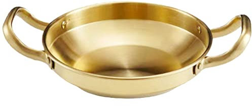 Cabilock Edelstahl-pfanne Mit Doppelgriff Ramen-topf Antihaft Für Nudeln Suppen Meeresfrüchte Robuste Und Korrosionsbeständige Kochpfanne Leicht Zu Reinigen Pflegen