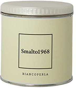 Pittura Shabby Chic Vintage finitura satinata - Smalto 1968 Vernice acrilico ad acqua inodore per Mobili, legno, ferro, piastrelle e supporti difficili 500 ml vari colori Duriplastic (Bianco Perla)