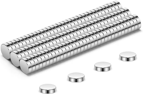 Wukong 4x1mm Piccoli Magneti al Neodimio, 100 pezzi Mini Calamita per Frigorifero, Stampante 3D, Modello e Progetti fai da te