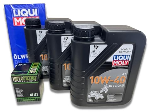 kleines Wartungsset 3 Liter 10W-40 + Ölfilter HF152 + Serviceheft für Odes Marder 850