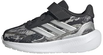 adidas Unisex Kids RUNFALCON 5 Shoes Children, Silver Pebble/Silver Metallic/Carbon, 11.5 UK Child