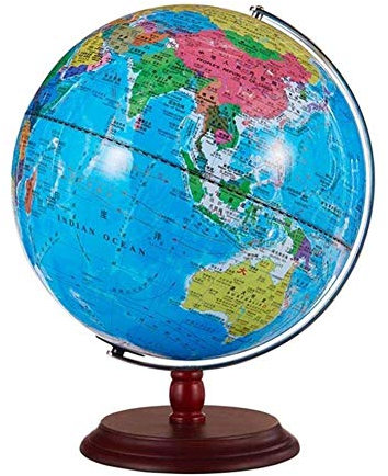12 Inches World Map Globelue Earth Floating Globe Sphere Map With LED Lights-for Desktop Decoration