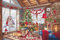 Kreuzstich Stickpackung Weihnachtshütte, Zählmuster