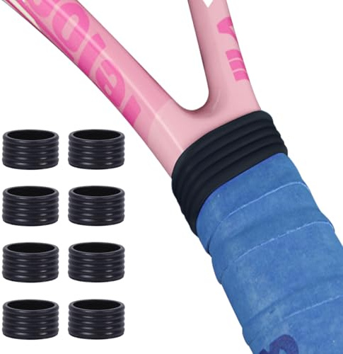 Ulawellor 8 Pieces Grip Raquette de Tennis Silicone Handle Grip