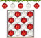 Anstore 16 Stück Weihnachtskugeln aus Glas, Christbaumkugeln ∅ 6cm, Christbaumschmuck mit Spezielles Federmalverfahren, Weihnachtsdeko für Feiertage und Partydekoration, 8 Rot + 8 Weiß