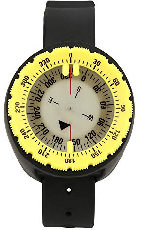 Scuba Diving Computer Watch, Sport Watches, 50M Waterproof with Compass Altimeter Barometer Time Professional Watches for Swimmers Divers Sailing Surf Hiking (Yellow)