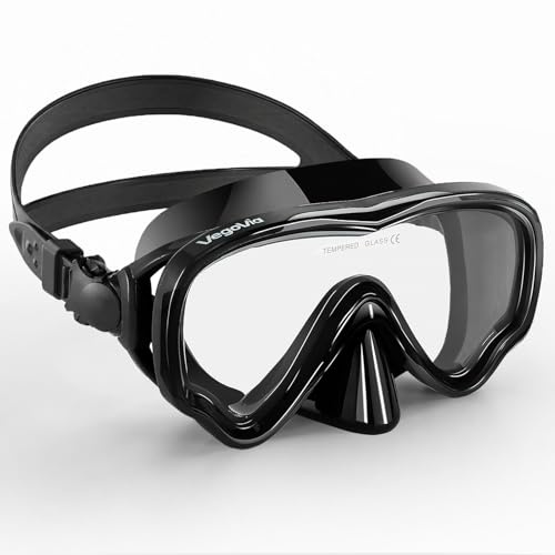 VegoVia Adult Swim Goggles with Nose Cover for Women Men, HD Clear Wide View Pool Water Nose Waterproof Shower Goggles Swimming Adult Diving Scuba Youth Mask Pool Underwater Beach Ocean Open Water