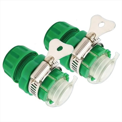 Universal Faucet Connector Adapter, Hose to Faucet Adapter, Hose Faucet Connector (15-20mm) Suitable for Garden, Kitchen, and Bathroom Universal Faucet Adapters. (Green)