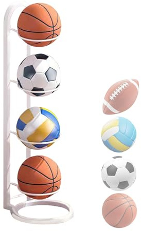 Basketställ, ballongförvaringsställ, gjutjärnsställ, volleyboll, organisatör, flera lager, bollförvaring, hylla för sovrum,
