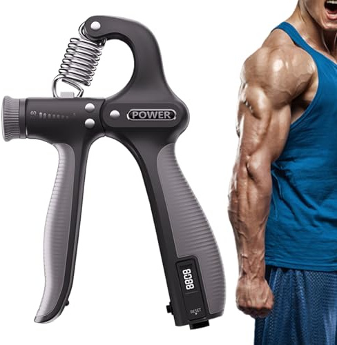 Allenatore Di Di Presa - 5-59 Kg Esercitatore Per Dita E Avambraccio | Strumento Digitale Per Allenamento Mano,Arrampicata Tennis Boxe Pazienti Anziani Donne Uomini Adulti Palestra Casa