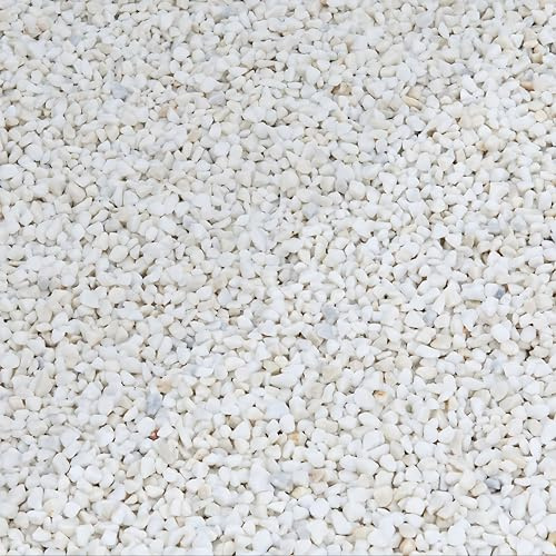 Polar White Chippings 10mm Decorative Garden Gravel Stones – 20kg Bag for Landscaping, Paths, Borders and Outdoor Ground Cover