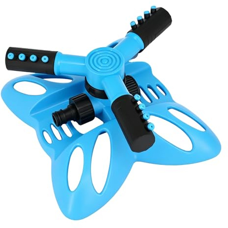 Aspersor de césped de 3/4 pulgadas – Aspersor circular de 360 grados – Jardín – Rociador de agua giratorio – con acoplamiento rápido – Aspersor de césped
