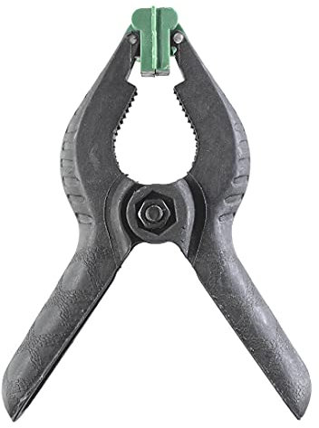 kwb Pince à ressort 100 mm, largeur de serrage 40 mm, force de ressort élevée pour les travaux de collage et d'encollage, pince à ressort pour agrafer et maintenir