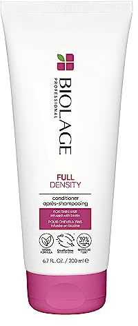 Biolage Pflegender Conditioner für dünnes Haar, Für mehr Fülle und Glanz, Mit Biotin, Zink und Gluco-Omega, Full Density Haarspülung, 1 x 200 ml