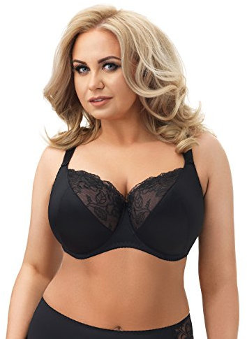 Selente My Secret Reggiseno con Ferretto Taglie Forti, Curvy Nero, 4K