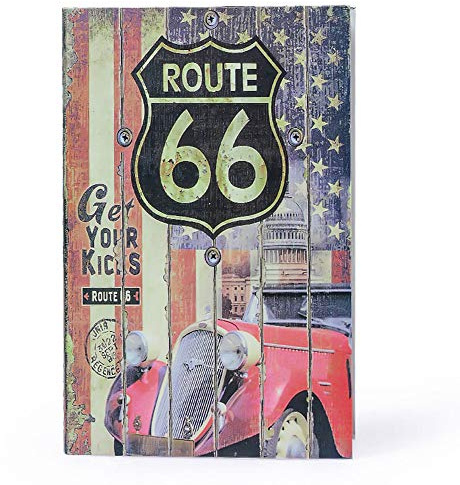Diversion Book Safe Storage Box, Route 66 Road, 9.5×6×2.2