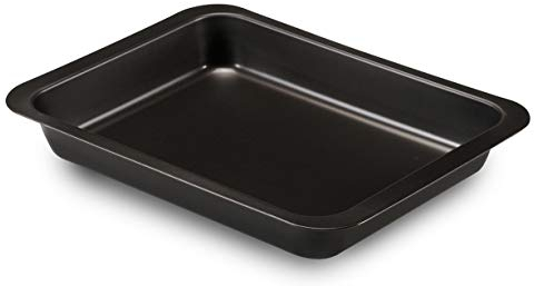 FORMEGOLOSE™, Lasagnera 22x28 cm, Acciaio con rivestimento antiaderente, Nero