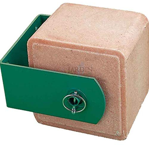 Suinga Supporto Metallico Resistente e Durevole per Blocco di Sale per Cavalli - Ideale per Sale Minerale e Fissaggio a Parete