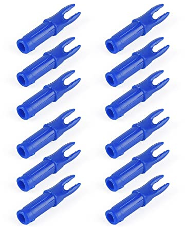 ELONG OUTDOOR 30Pcs Arc Flèche Nock, Portable Arc Flèche Encoche Insert Queue Tir À l'arc Accessoire pour 6mm Shaftment, Accessoires de tir à la Chasse
