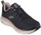 Skechers Damen Vapor Foam Sneakers, Black Mesh Rose Gold Trim, 37 EU
