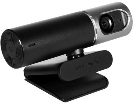 Streamplify CAM PRO 4K Webcam with Sony CMOS Sensor, 105° Viewing Angle, Auto-Focus, Dual Microphones, and USB-C Connectivity