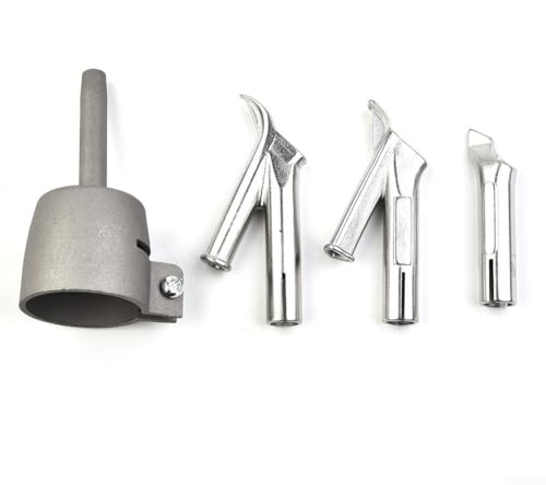 Set di 4 ugelli per saldatura a velocità, punte resistenti al calore per saldatura a velocità da 5 mm, per torce ad aria calda in vinile PVC plastica, sostituzione ugelli per saldatura veloce