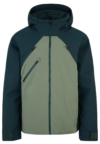Ziener Herr TARAGO skidjacka/snowboardjacka | ventilerande, vattentät, grön mud, 48