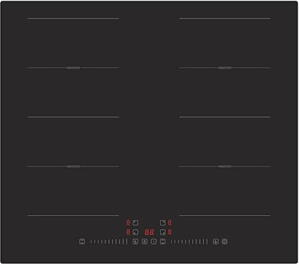 PKM Placa de inducción IN4-2FZSA | vitrocerámica | control táctil | función Booster | 2 zonas flexibles