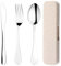 3 PCS Travel Cutlery Set, Reusable Stainless Cutlery Set with Knife, Spoon, Fork Compact Design for Picnic School Office Flatware Set Mirror Polished Dishwasher Safe Clean