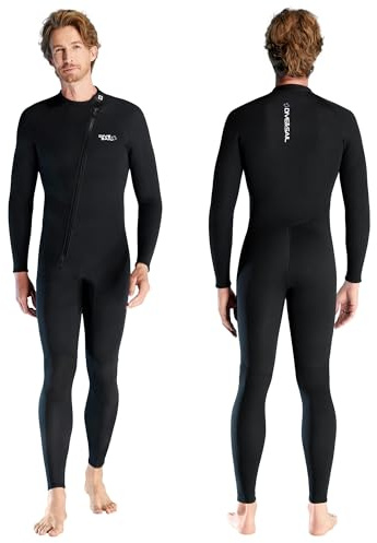 Neoprenanzug Herren 1,5mm Vollanzug Frontreißverschluss Tauchen Surfen M