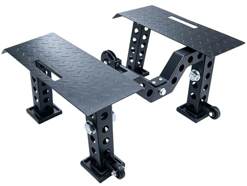 AHTAPFON T-Bar Rowing Platform, Multifunctional Weight Bench, Cable Pulley Accessories, Low Pull-Up, High Pull-Down, Dumbbell Squat for Power Rack Attachment