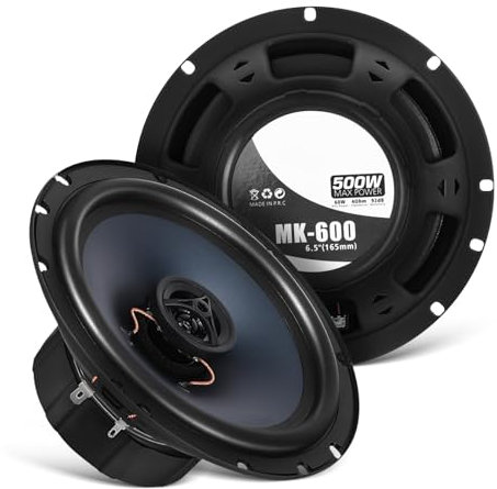 GALPADA Altavoces Coaxiales De Coche 6,5 Pulgadas Altavoz para Puerta Delantera De Coche Audio Potente Compatible para Mejora De Sonido Verano
