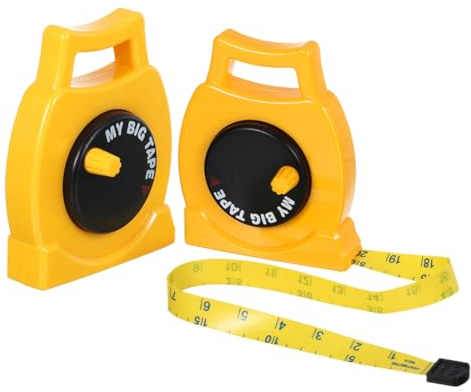 SHINEOFI 2pezzi Sicuro Per Ragazzo Ragazza Strumento Misurazione Giocattolo Doppia Scala in Centimetri e e Facile Da Riporre Per Primi Abilità Matematiche e Coordinazione Occhio-mano