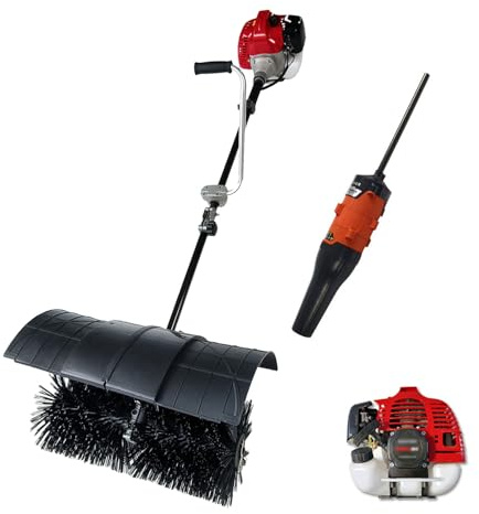 Quitanieves Portátil De 1200 W, Barredora De Gasolina De 2/4 Tiempos, Cepillo Eléctrico Extra Ancho De 55 Cm, Barredora Y Sopladora De Aire/Nieve.,2 Stroke
