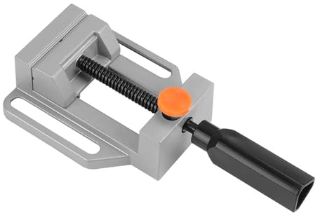 Hoteche 2.5-Inch Quick Release Drill Press Vise, Bench Vise Clamp for Drilling Machine, Portable Rapid Adjust Milling Vice, Heavy Duty Tabletop Fastener for Precision DIY Woodworking & Crafts