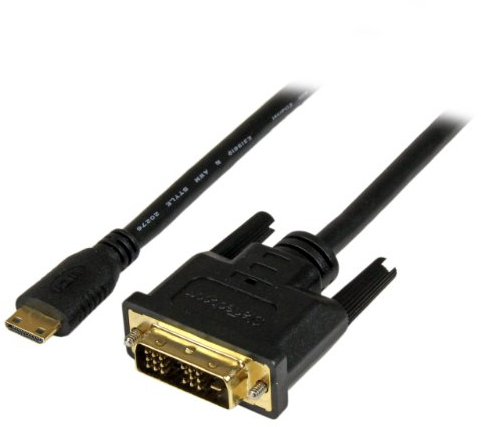 StarTech.com 1m Mini HDMI auf DVI Kabel - DVI auf Mini HDMI Adapter (1920x1200p) - 19 Pin Mini HDMI Stecker auf DVI-D Stecker - Mini HDMI zu DVI Adapter (HDCDVIMM1M)