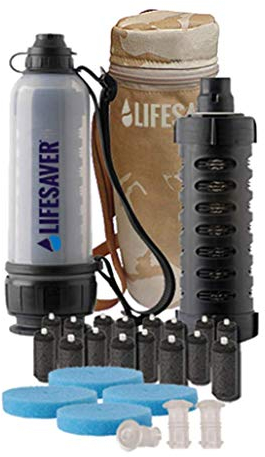 LifeSaver Wayfarer Portable Water Purifier - Lightweight, Compact, Handheld Water Filter for Camping Accessories & Survival Equipment - Purifies 5000 Litres, Ideal for Hiking & Travel
