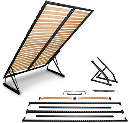 Prima-Online Lattenrost mit Hebemechanismus für Bett Lattenrahmen klappbar Metall Lattenrahmen für Bettkasten klappbar Bettkastenfunktion 90x200,120x200,140x200, 160x200, 180x200, 200x200 (180x200)