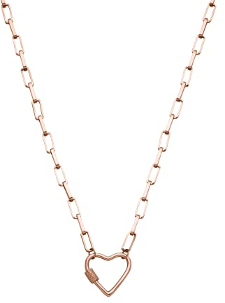 Purelei® Palekana Heart Kette, Damen Halskette aus langlebigem Edelstahl, Wasserfester Schmuck mit Anhänger, 40-45 cm Länge verstellbar