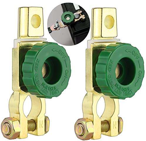 CHRI Batterie Trennschalter 12v Batterietrennschalter 2 Stück Batterieschalter Hauptstromschalter Batteriehauptschalter 400A für Auto Truck Boot Fahrzeuge