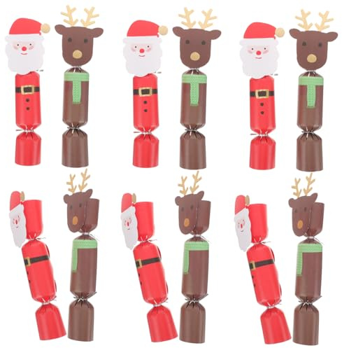 Beatifufu God Jul 20 St Julgranskulor Med Renar Och Papper För Julgodis Godis Och Festgåvor