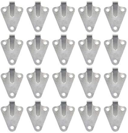 JNNJ 20 Piezas Ganchos para Lonas De Tres Agujeros, Ganchos De Tres Agujeros para Red De Remolque, Gancho Tres Agujeros Redes Resistentes a La Corrosión, Accesorios para Vehículos Remolque Redes