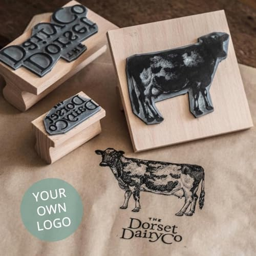 Sello Grande y Personalizado: Sello de Marca Personalizado para Bolsas de Papel - Monograma de Boda