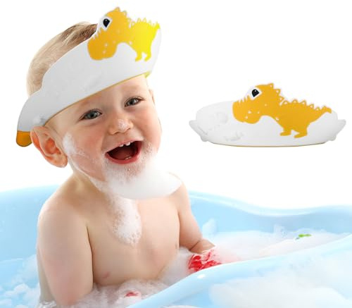 Cuffia da doccia per bambini, cuffia da doccia per bambini, cuffia per shampoo e vasca da bagno, regolabile, per lavare i capelli, visiera per occhi e orecchie