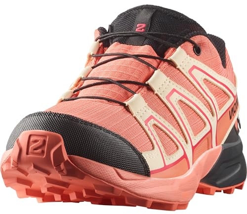 Salomon Unisex Kinder Speedcross Waterproof Hiking Shoe, Emberglow Tender Peach Fusion Coral, 34 EU