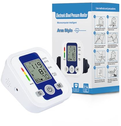 Blood Pressure Monitors with Large Cuff - Digital Upper Arm BP Machine for Home Use, Arrhythmia Detection, Voice Function, 2x99 Memory Sets